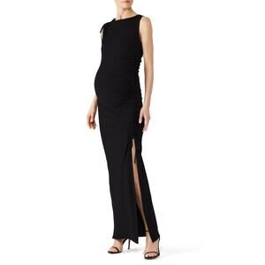 Susana Monaco Gathered Slit Maternity Maxi